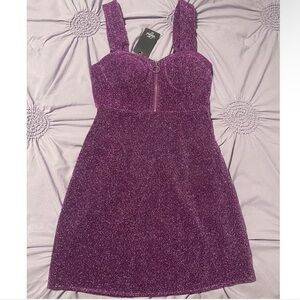 Valfre purple sparkly zenon dress